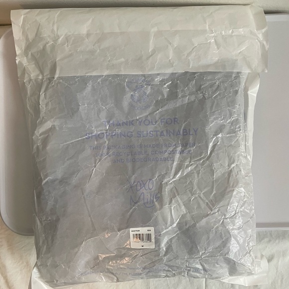 NWT florence by mills Bright Side Peek-a-Boo Button Up Tank M Endless Sky - Picture 9 of 9